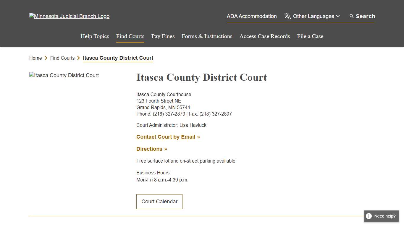 Itasca County District Court